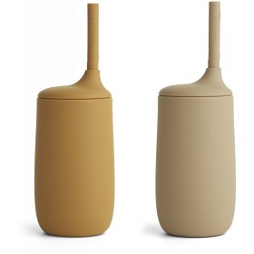 Bild på Liewood Dylan Sugrörsmugg 2 st (Golden Caramel Oat Mix)