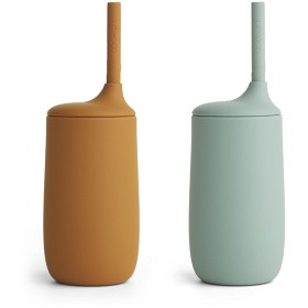 Bild på Liewood Dylan Sugrörsmugg 2 st (Mustard Peppermint Mix)