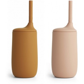 Bild på Liewood Dylan Sugrörsmugg 2-p (Mustard/Dark Rose Mix)