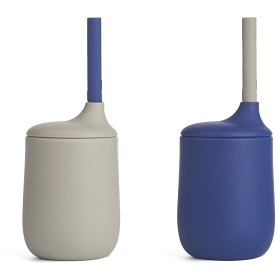 Bild på Liewood Ellis Sugrörsmugg 2-p (Mist/Surf Blue)