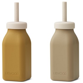 Bild på Liewood Erika Milkshake Flaska 2-p (Golden Caramel/Oat Mix)