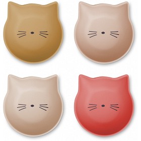 Bild på Liewood Filiz Snackskål 4-pack Cat (Tuscany Rose Mix)