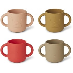 Bild på Liewood Gene Mugg 4-pack (Apple Red/Tuscany Rose)