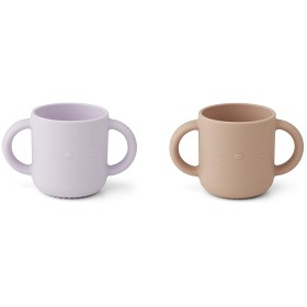 Bild på Liewood Gene Mugg med handtag 2-p Cat (Light Lavender/ Rose)