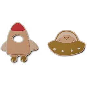 Bild på Liewood Gia Bitleksak 2-pack Space (Rose Mix)