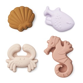 Bild på Liewood Gill Sandformar 4-pack (Sea Creature/Rose)