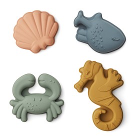 Bild på Liewood Gill Sandformar 4-pack Sea Creature (Sandy Mix)