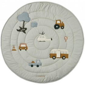 Bild på Liewood Gitta Lekmatta Vehicles (Dove Blue Mix)