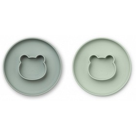 Bild på Liewood Gordon Tallrik 2-pack Mr Bear (Mint Mix)