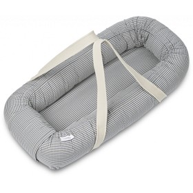 Bild på Liewood Gro Babynest Check (Whale Blue/Sandy)