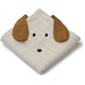 Bild på Liewood Hannah Muslinfilt 2-pack Dog (Sandy)