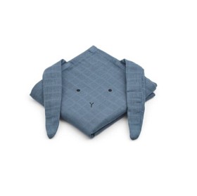 Bild på Liewood Hannah Muslinfilt 2-pack (Rabbit Blue Wave)