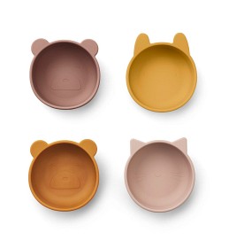 Bild på Liewood Iggy Skål 4-pack (Rose mix)