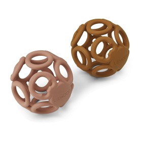 Bild på Liewood Jasmin Bitleksak Boll 2-p (Dark Rose/ Mustard Mix)