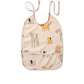 Bild på Liewood Lai Haklapp Cats and Dogs (Sandy)