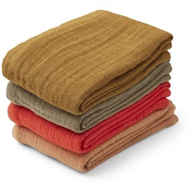 Bild på Liewood Leon Muslinfilt 4-pack (Tuscany Rose Mix)