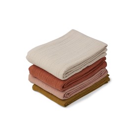 Bild på Liewood Leon Muslinfilt 4-pack (Rose Multi Mix)