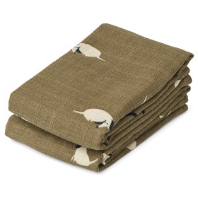 Bild på Liewood Lewis Muslinfilt 2-pack (Dog/Oat Mix)