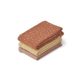 Bild på Liewood Line Muslinfilt 3-pack (Confetti Terracotta mix)