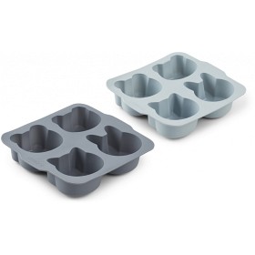 Bild på Liewood Mariam Silikonkakform 2-pack (Blue Mix)