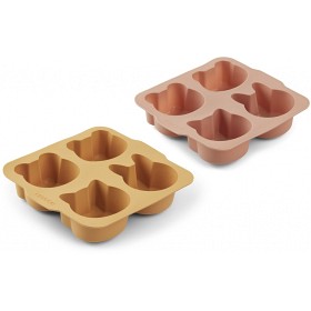 Bild på Liewood Mariam Silikonkakform 2-pack (Yellow Mellow/Dark Rose Mix)