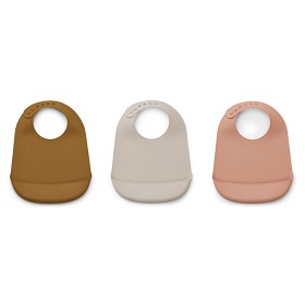Bild på Liewood Maru Haklapp 3-pack (Dark Rose Multi Mix)