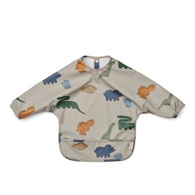 Bild på Liewood Merle Haklapp med ärm Dinosaurs/Mist