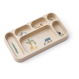 Bild på Liewood Mosu Tallrik med fack All Together (Sandy)