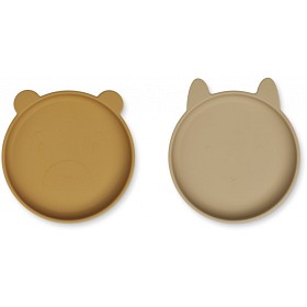 Bild på Liewood Olivia Tallrik 2-p (Golden Caramel/ Oat)