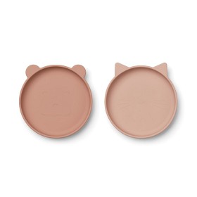 Bild på Liewood Olivia Tallrikar i Silikon 2-pack (Rose Mix)
