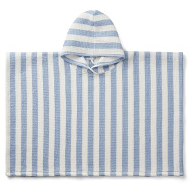 Bild på Liewood Paco Badponcho (Skye Blue/Creme de la creme) Blå/Vit