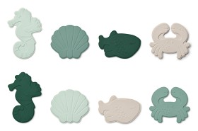 Bild på Liewood Paola Halkskydd 8-pack Sea Creature (Peppermint Mix)