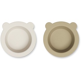 Bild på Liewood Peony Skål Sugkopp 2-pack (Sandy/Oat)