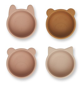 Bild på Liewood Silikonskål Malene 4 pack (Rose Multi)