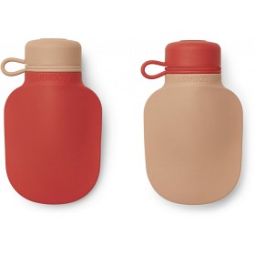 Bild på Liewood Silvia Smoothieflaska 2-p (Apple red/Tuscany rose mix)
