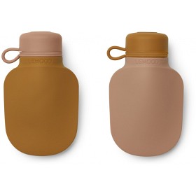 Bild på Liewood Silvia Smoothieflaska 2-p (Mustard/ Dark Rose mix)
