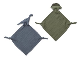 Bild på Liewood Snuttefilt Yoko 2-pack (Dino Blue)