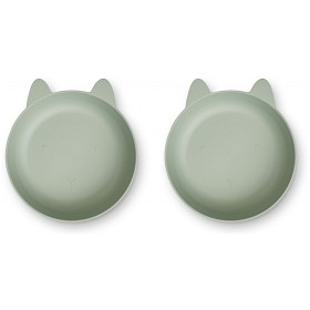 Bild på Liewood Solina Skål 2-p Rabbit (Dusty Mint)