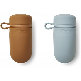 Bild på Liewood Tanya Smoothieflaska 2-pack (Mustard/Sea Blue)