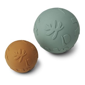 Bild på Liewood Thea Babyboll 2-p Dino Mustard/ Peppermint