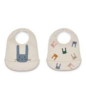 Bild på Liewood Tilda Haklapp 2-pack (Bunny/Sandy)