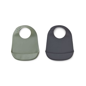 Bild på Liewood Tilda Haklapp 2-pack (Faune Green)