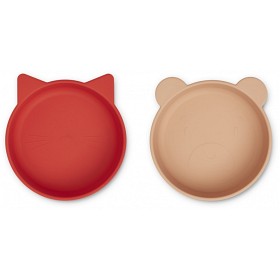 Bild på Liewood Vanessa Skål 2-p (Apple Red/Tuscany Rose Mix)