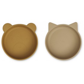 Bild på Liewood Vanessa Skål 2-pack (Golden Caramel/Oat Mix)