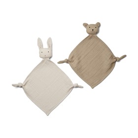 Bild på Liewood Yoko Snuttefilt 2-pack (Sandy/Stone Beige)