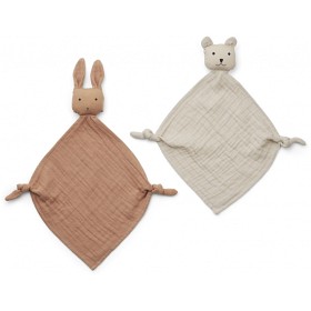 Bild på Liewood Yoko Snuttefilt 2-pack (Tuscany Rose/Sandy Mix)