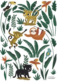 Bild på Lilipinso Wallstickers - Jungle animals