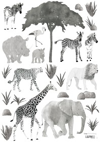 Bild på Lilipinso Wallstickers Wild Animals