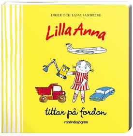 Bild på Lilla Anna tittar på fordon