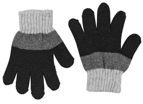 Bild på Lindberg Brattfors 2-pack Fingervantar Ull (Svart/Grå)